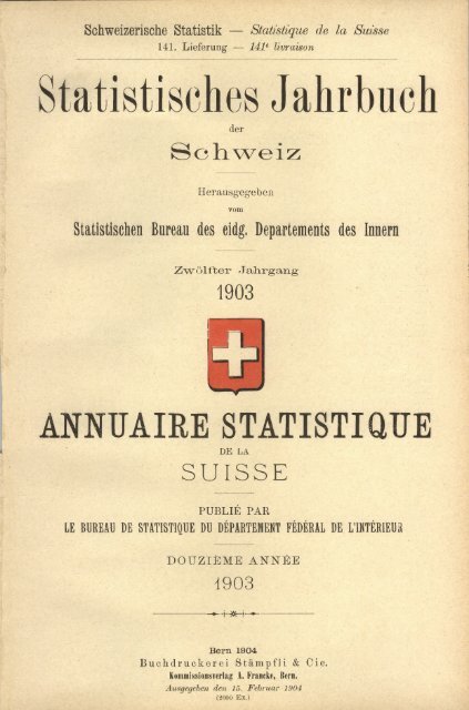 Switzerland Yearbook - 1903