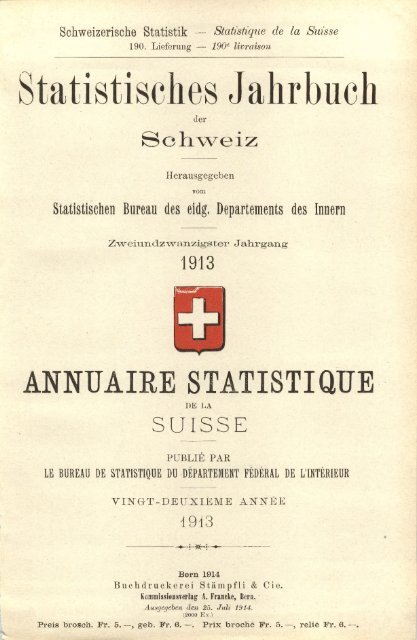 Switzerland Yearbook - 1913