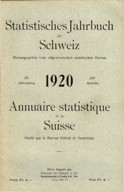 Switzerland Yearbook - 1920