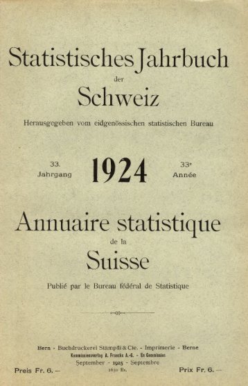 Switzerland Yearbook - 1924