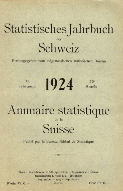 Switzerland Yearbook - 1924