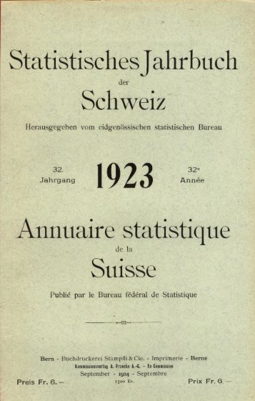 Switzerland Yearbook - 1923