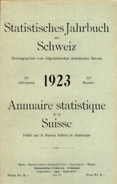 Switzerland Yearbook - 1923
