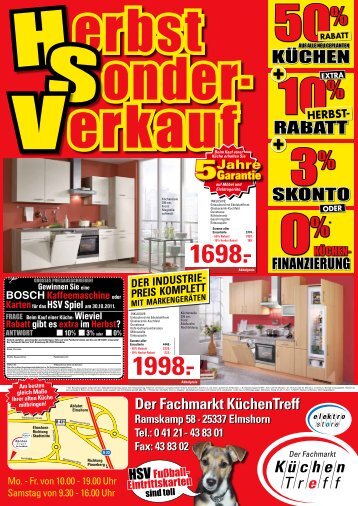 KücHEn SKonto Rabatt - KüchenTreff Elmshorn