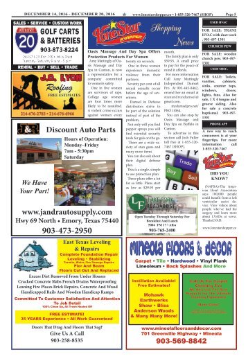 Lone Star Shopper December 14 Pg 5, 2016