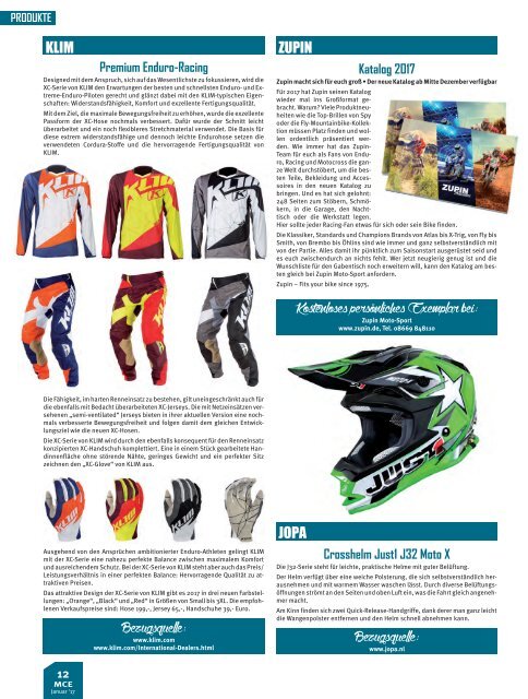 Motocross Enduro Ausgabe 01/2017