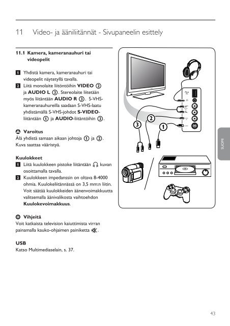 Philips T&eacute;l&eacute;viseur num&eacute;rique &agrave; &eacute;cran large - Mode d&rsquo;emploi - FIN