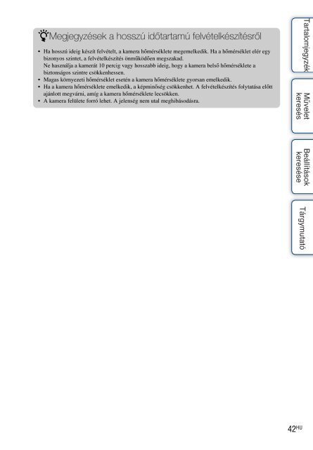 Sony HDR-AS30VD - HDR-AS30VD Guida all&rsquo;uso Ungherese