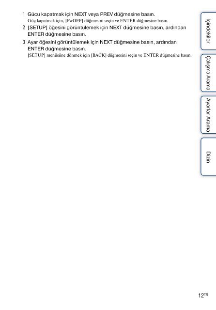 Sony HDR-AS30VD - HDR-AS30VD Guida all&rsquo;uso Turco