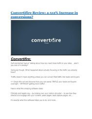 Convertifire review & Convertifire (Free) $26,700 bonuses