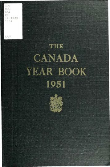 Canada Yearbook - 1951