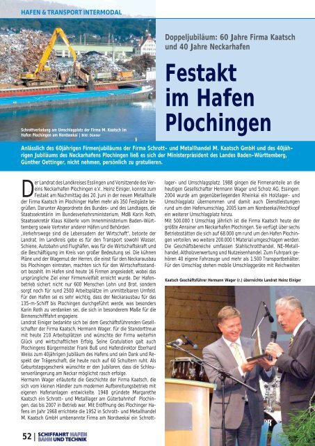 MAGAZIN FÜR INTERMODALEN TRANSPORT und Logistik