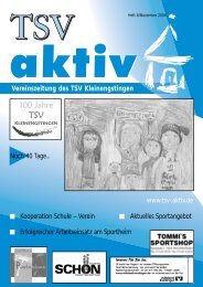 100 Jahre - TSV Kleinengstingen