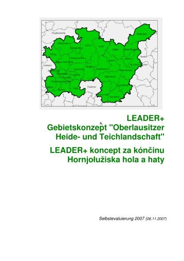 LEADER+ Gebietskonzept "Oberlausitzer Heide- und Teichlandschaft"