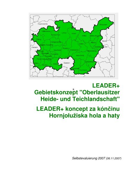 LEADER+ Gebietskonzept "Oberlausitzer Heide- und Teichlandschaft"