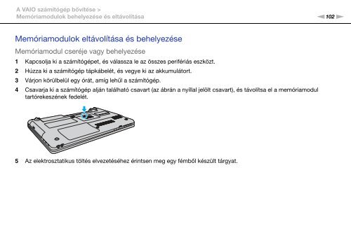 Sony VPCEB1B4E - VPCEB1B4E Istruzioni per l'uso Ungherese