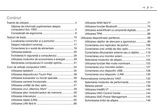 Sony VPCZ13V9E - VPCZ13V9E Istruzioni per l'uso Rumeno