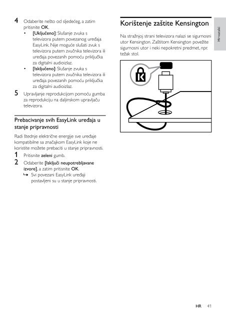 Philips 5000 series T&eacute;l&eacute;viseur LED - Mode d&rsquo;emploi - HRV