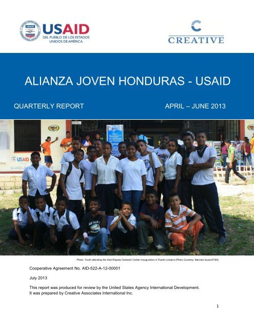 ALIANZA JOVEN HONDURAS - USAID