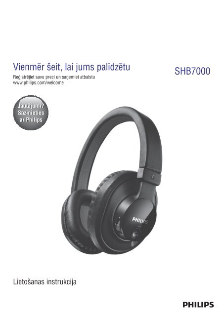 Philips Casque st&eacute;r&eacute;o avec micro Bluetooth - Mode d&rsquo;emploi - LAV