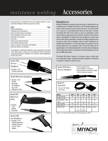 resistance welding - Miyachi Europe