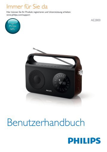 Philips Radio portable - Mode dâemploi - DEU
