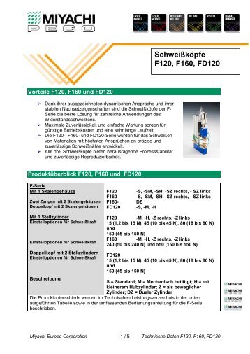 Technical Data Sheet - Miyachi Europe