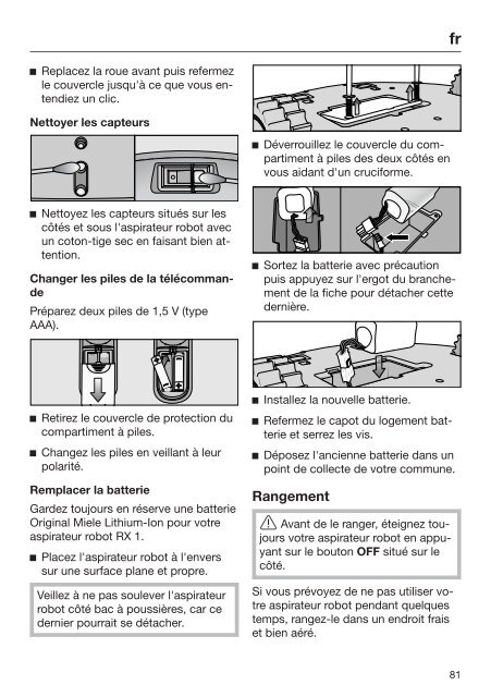 Miele Blizzard CX1 Parquet EcoLine - SKCF2 - Mode d'emploi