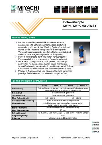 Technical Data Sheet - Miyachi Europe