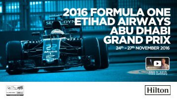 2016 Abu Dhabi GP Activation Summary Final
