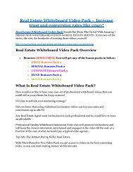 Real Estate Whiteboard Video Pack review-(SHOCKED) $21700 bonuses