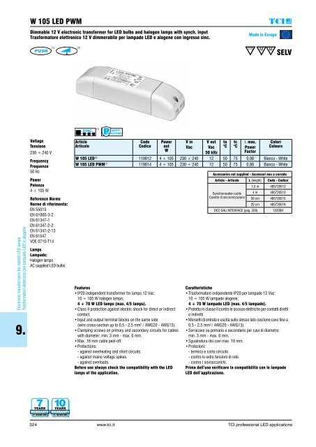 GUIDE TCI LED DRIVERS 2016-17