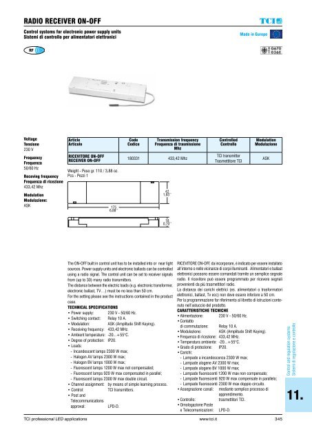 GUIDE TCI LED DRIVERS 2016-17