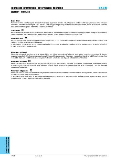 GUIDE TCI LED DRIVERS 2016-17