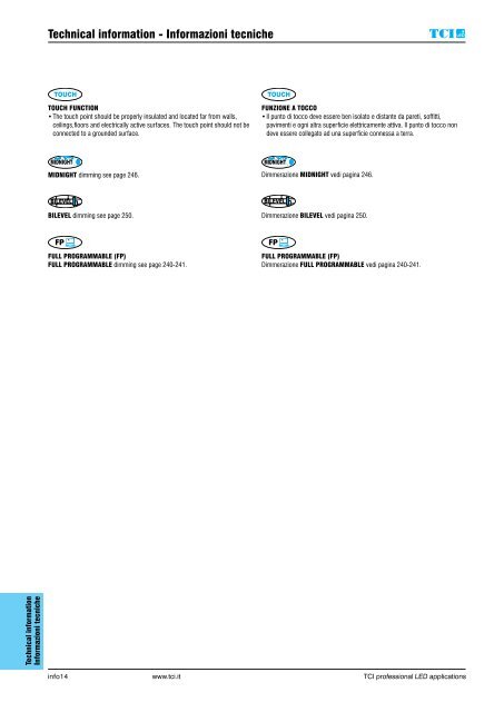 GUIDE TCI LED DRIVERS 2016-17