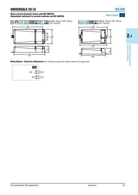 GUIDE TCI LED DRIVERS 2016-17