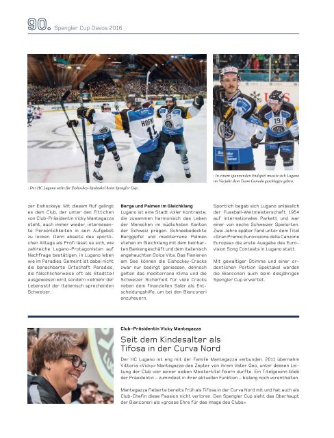 90. Spengler Cup Davos - Jahrbuch 2016 (20-er Jahre)