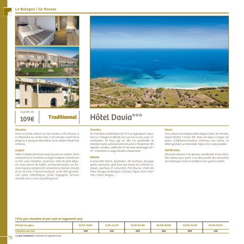 Brochure Corse été 2017 - CORSICA TRAVEL