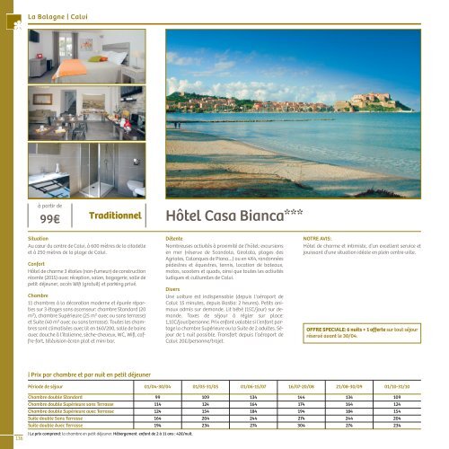 Brochure Corse été 2017 - CORSICA TRAVEL