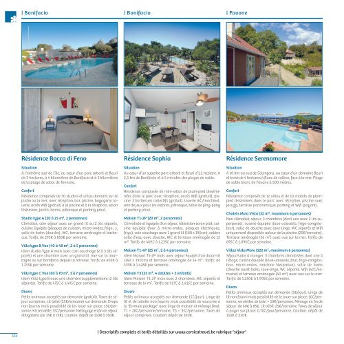 Brochure Corse été 2017 - CORSICA TRAVEL