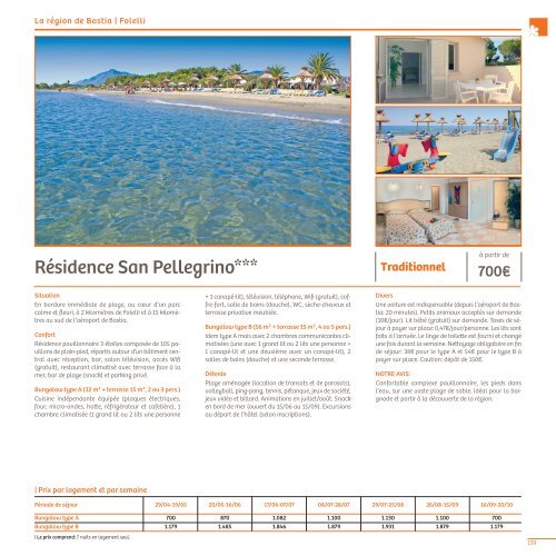 Brochure Corse été 2017 - CORSICA TRAVEL