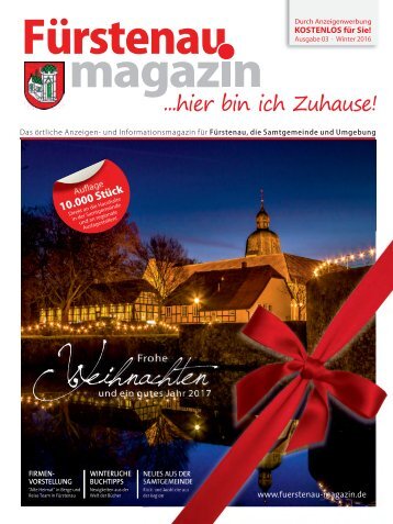Fürstenau-Magazin Weihnachten / Winter 2016