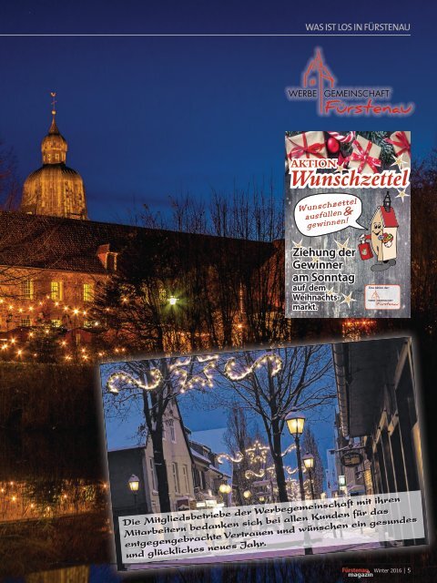 Fürstenau-Magazin Weihnachten / Winter 2016