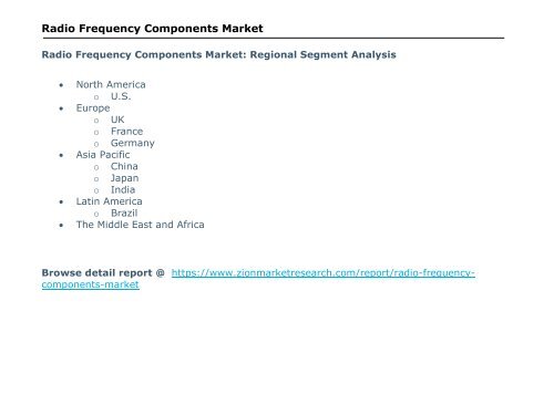 Radio Frequency Components Market