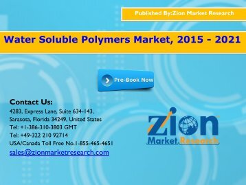 Water Soluble Polymers Market