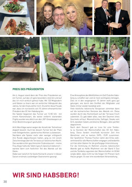 JGP Magazin 2016 Jura Golf Park