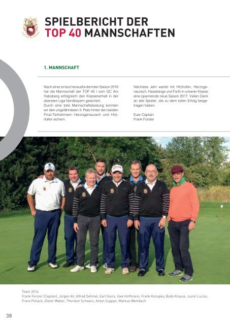 JGP Magazin 2016 Jura Golf Park
