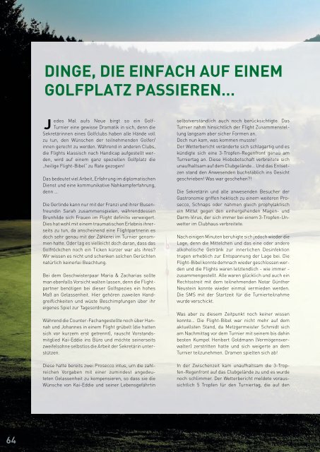 JGP Magazin 2016 Jura Golf Park