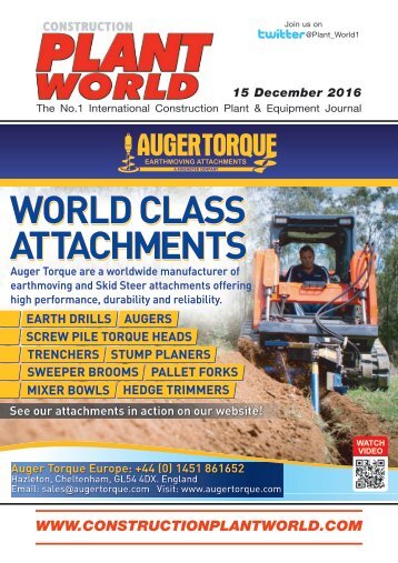 Construction Plant World 15th December 2016