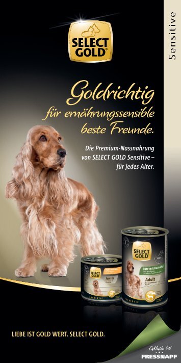 SELECT GOLD sensitive Nassnahrung für Hunde